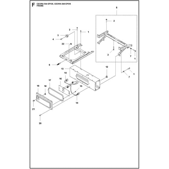 Husqvarna CEORA 546 EPOS - 970749901 - Frame