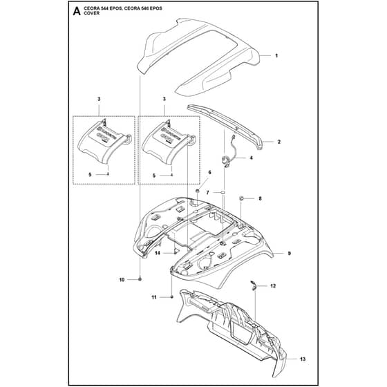 Husqvarna CEORA 546 EPOS - 970749901 - Cover