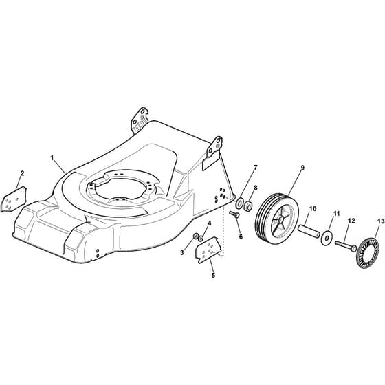 CG 414-T - 2002 - 293216016/02 - Castel Garden Rotary Mower Deck and Height Adjusting Diagram
