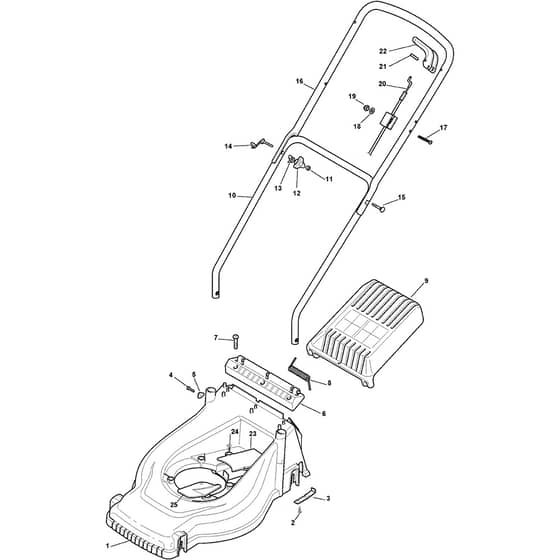 CG 434 - G - 2010 - 297430046/SP7 - Castel Garden Rotary Mower Deck and Height Adjusting Diagram