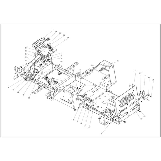 CHEYENNE 26 (KAWASAKI) - 2024 - Oleo-Mac Ride On Mower Electrical Parts Diagram