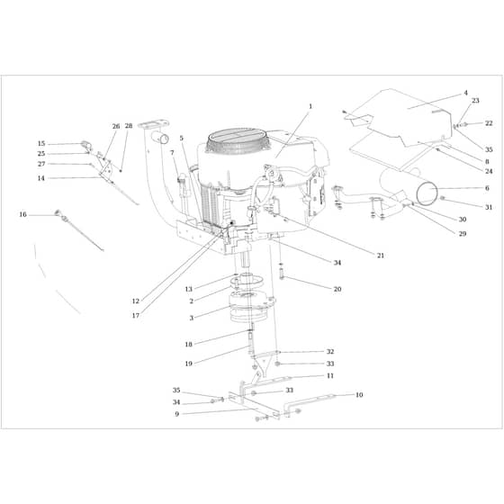 CHEYENNE (KAWASAKI) - 2017 - Oleo-Mac Ride On Mower Engine Diagram