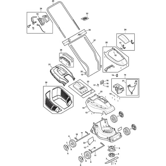COLLECTOR 132e Kit - 2022-2025 - 291302068/ST2 - Stiga Rotary Mower Walk Behind Diagram