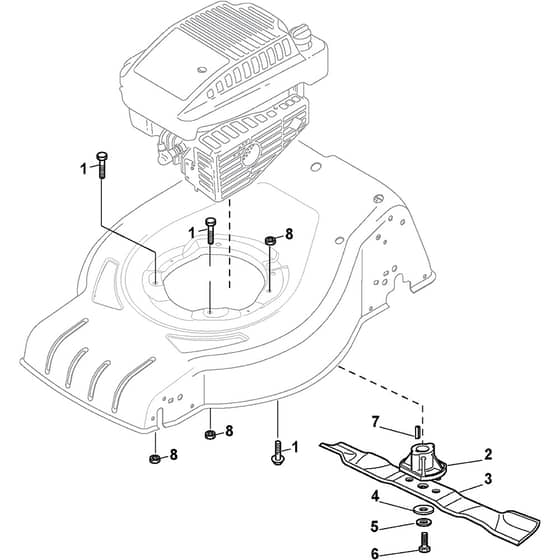 COLLECTOR 43 - 2013 - 295431044/S13 - Stiga Rotary Mower Blade Diagram