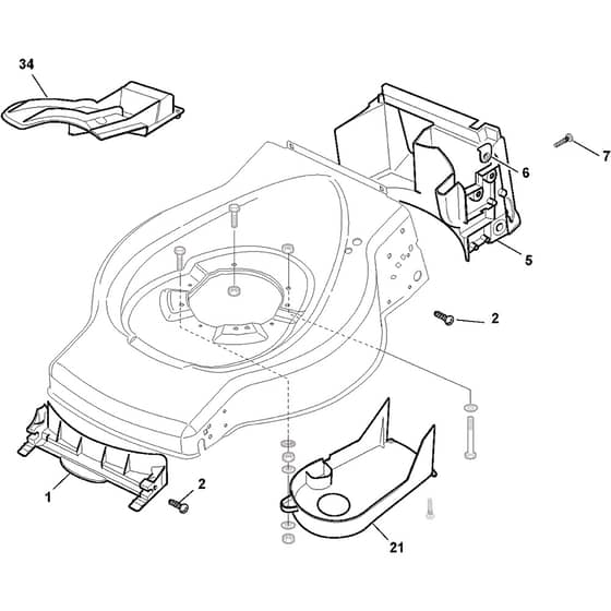 COLLECTOR 46 S - 2019-2020 - 299274648/ST1 - Stiga Rotary Mower Front Conveyor Assy Diagram