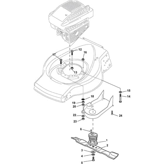 COLLECTOR 46 S B - 2014-2020 - 299274628/S14 - Stiga Rotary Mower Blade Diagram