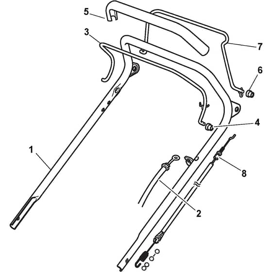 COLLECTOR 46 S B - 2010 - 299294624/S10 - Stiga Rotary Mower Handle Upper Part Diagram