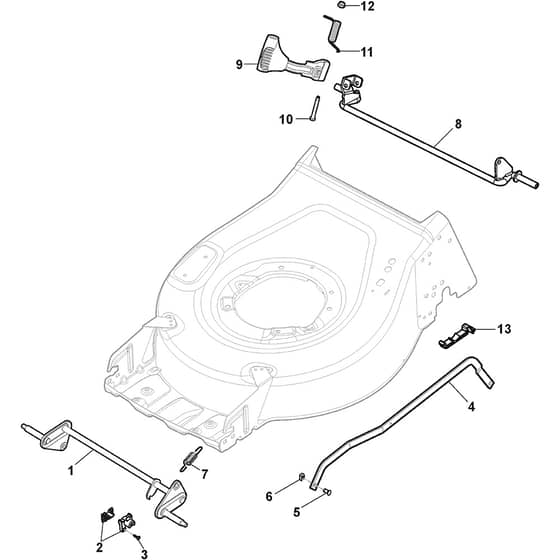 COLLECTOR 48 AE Kit - 2025 - 2L0481008/ST1 - Stiga Rotary Mower Height Adjusting Diagram