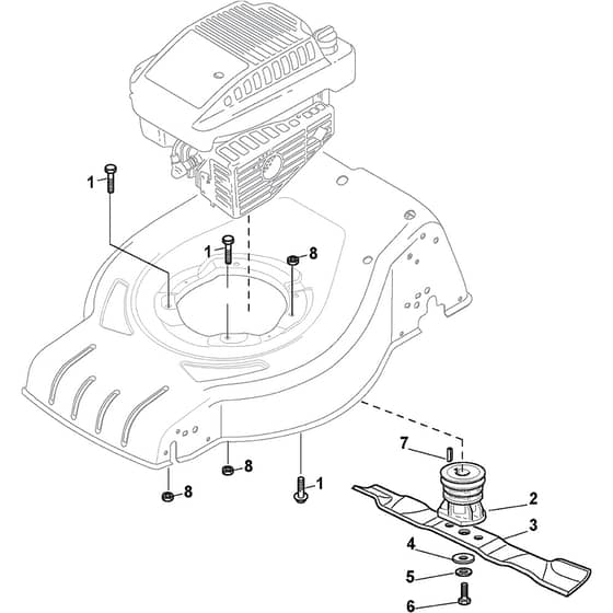 COLLECTOR 48 S B - 2013 - 295486024/S13 - Stiga Rotary Mower Blade Diagram