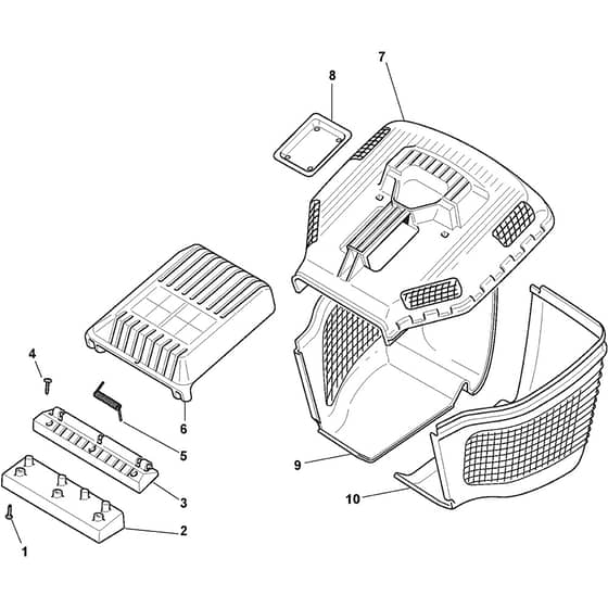COLLECTOR 53 S - 2011 - 290532034/KRO - Stiga Rotary Mower Grass Catcher Diagram