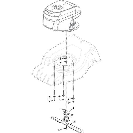 COMBI 43 S AE - 2018 - 295432008/STX - Stiga Rotary Mower Blade Diagram