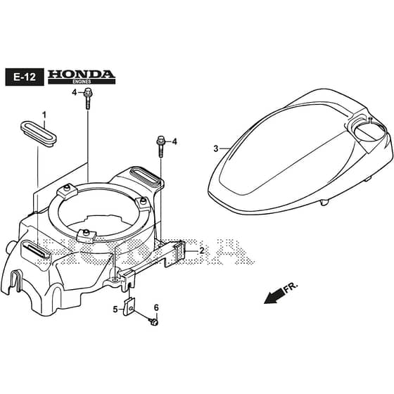 COMBI 43 S H - 2024 - 2L0432038/ST1 - Stiga Rotary Mower Fan Cover Diagram