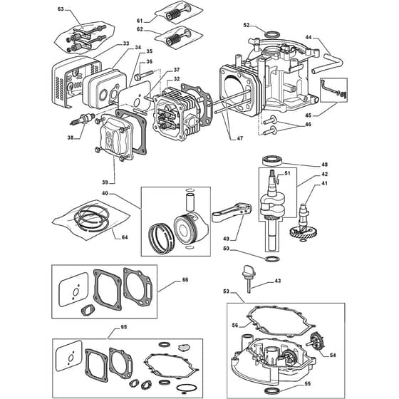 COMBI 46 S - 2009-2010 - 299274644/ST9 - Stiga Rotary Mower Engine ST 02 Diagram