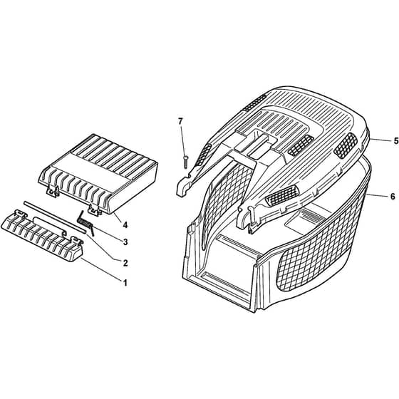 COMBI 46 S B - 2010 - 299274624/S10 - Stiga Rotary Mower Grass Catcher Diagram