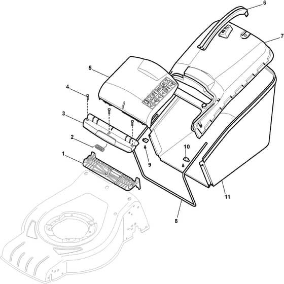 COMBI 48 AE - 2018-2019 - 295485008/ST1 - Stiga Rotary Mower Grass Catcher Diagram