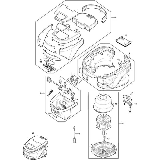 COMBI 48 Q MAE - 2019-2021 - 295485868/ST1 - Stiga Rotary Mower Electric Motor Diagram