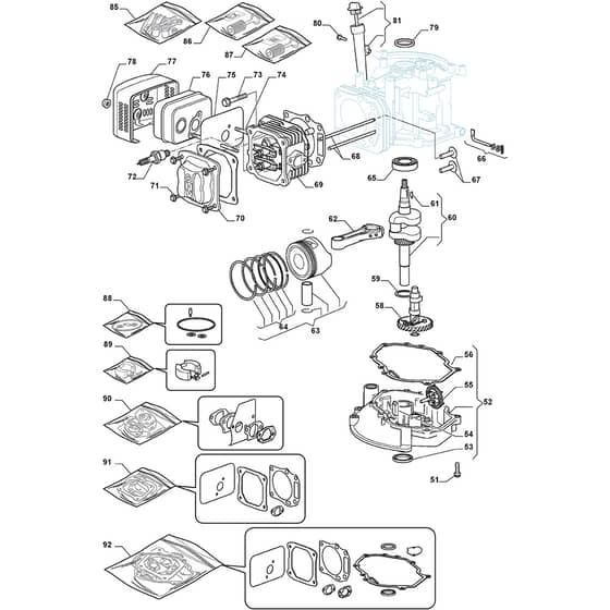 COMBI 48 S - 2014-2015 - 295486048/S14 - Stiga Rotary Mower Engine ST 02 Diagram