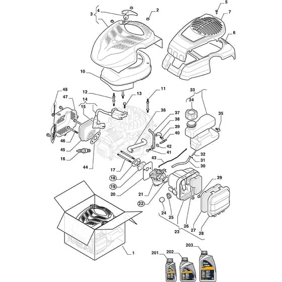 COMBI 48 S - 2018 - 295486048/STX - Stiga Rotary Mower Carburettor Tank Diagram