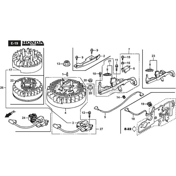 COMBI 48 S H - 2018-2019 - 295486038/ST1 - Stiga Rotary Mower Flywheel Diagram