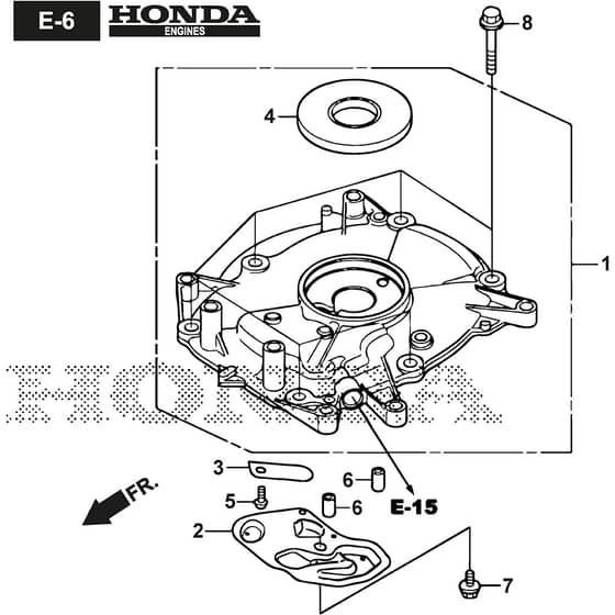 COMBI 48 S H - 2024-2025 - 2L0482138/ST1 - Stiga Rotary Mower Crankcase Cover Diagram