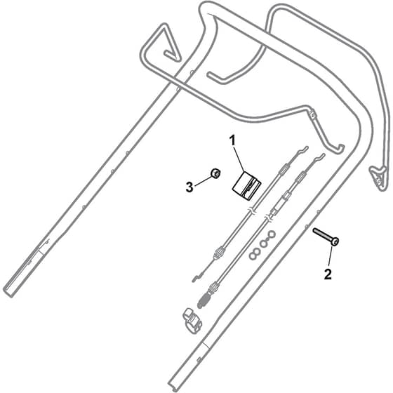 COMBI 48 SQ H - 2015-2016 - 299486838/S15 - Stiga Rotary Mower Handle Diagram