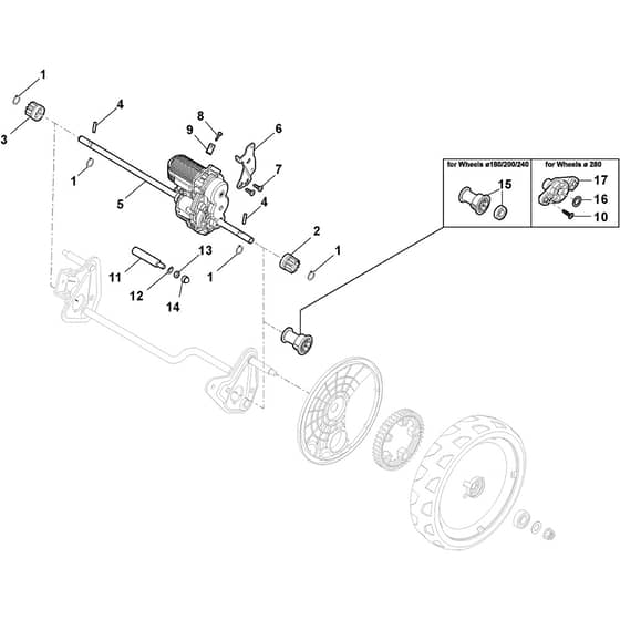COMBI 48 SQ MAE - 2019-2020 - 295486868/ST1 - Stiga Rotary Mower Transmission Diagram