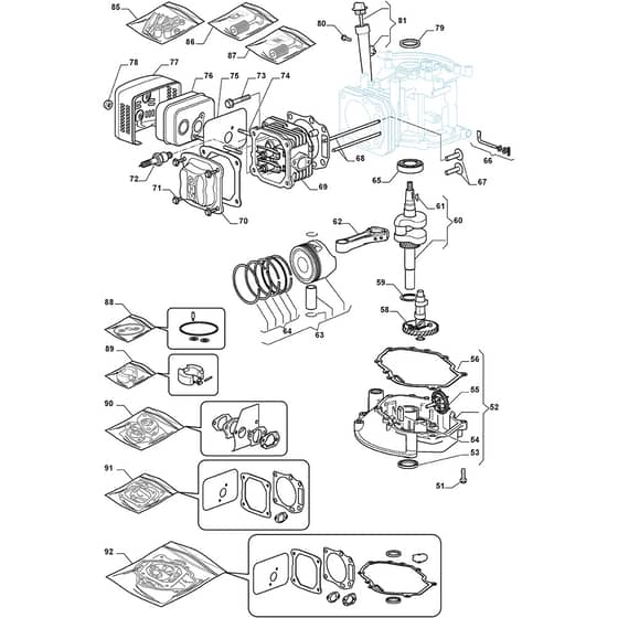 COMBI 53 S - 2014-2019 - 295536048/S14 - Stiga Rotary Mower Engine ST 02 Diagram