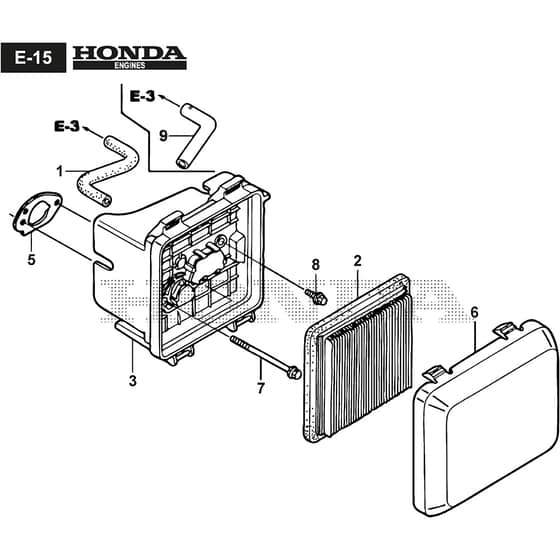COMBI 53 SV H - 2019 - 299537038/ST1 - Stiga Rotary Mower Air Cleaner Diagram