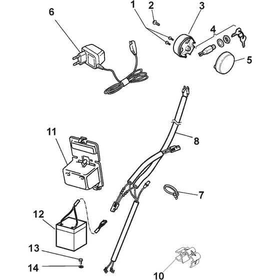 COMBI 55 SEQ - 2018 - 294556548/STX - Stiga Rotary Mower Electric Start Controls Diagram