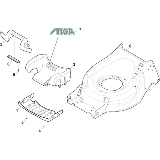 COMBI 55 SQ DAE - 2019-2020 - 294557878/ST1 - Stiga Rotary Mower Mask Diagram