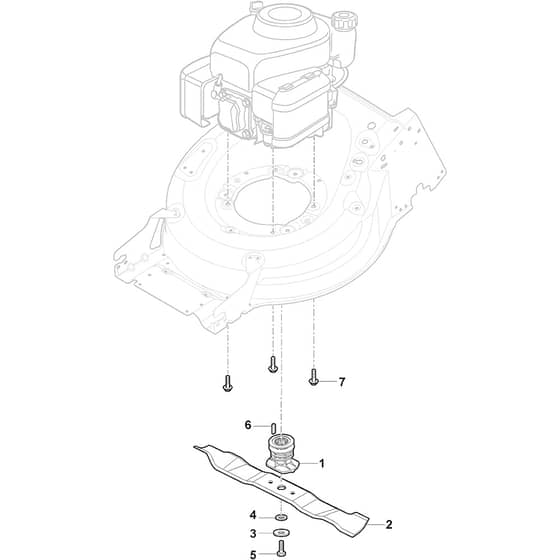 COMBI 55 SQ H - 2017-2019 - 294556838/S17 - Stiga Rotary Mower Blade Diagram