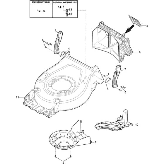 COMBI 753 SE - 2022-2025 - 2L0536548/ST2 - Stiga Rotary Mower Deck Diagram