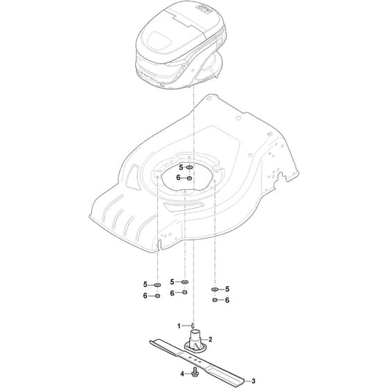 CP1 430 Li - 2019 - 2L0431063/19 - Castel Garden Rotary Mower Blade Diagram