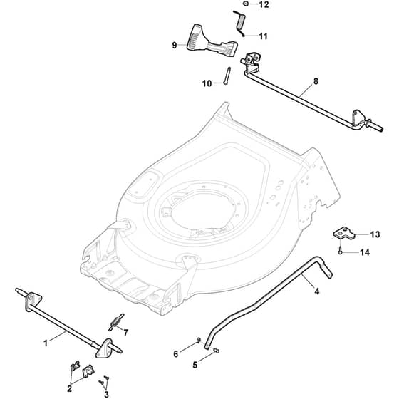 CP1 480 - 2019 - 2L0481093/19 - Castel Garden Rotary Mower Height Adjusting Diagram