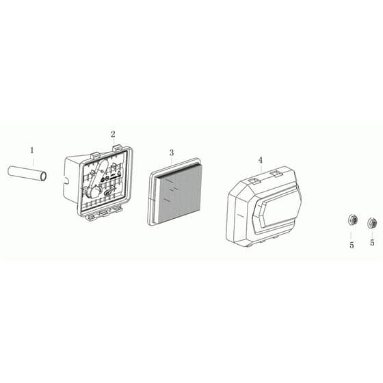 CR 340 K - Oleo-Mac Transporter Air Filter Diagram