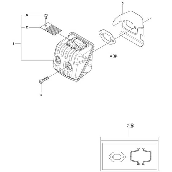 McCulloch CS390 - 2011-07 - Muffler Parts Diagram