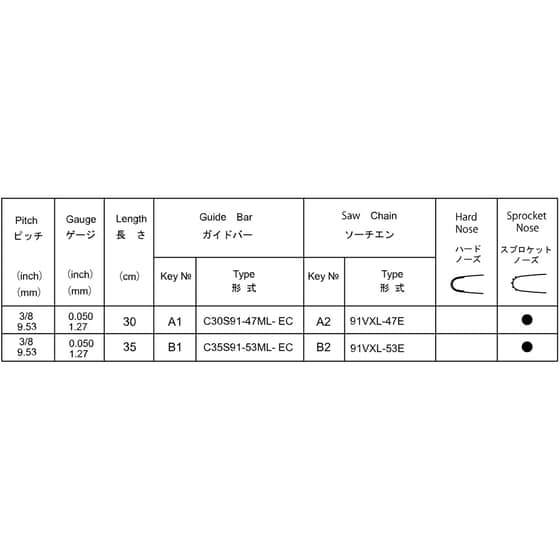 Echo CS-310ES Guide Bar and Chain