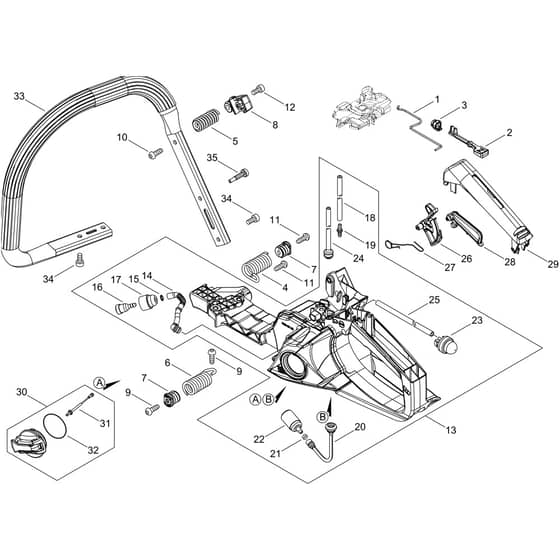 Echo CS-4310SX Handle