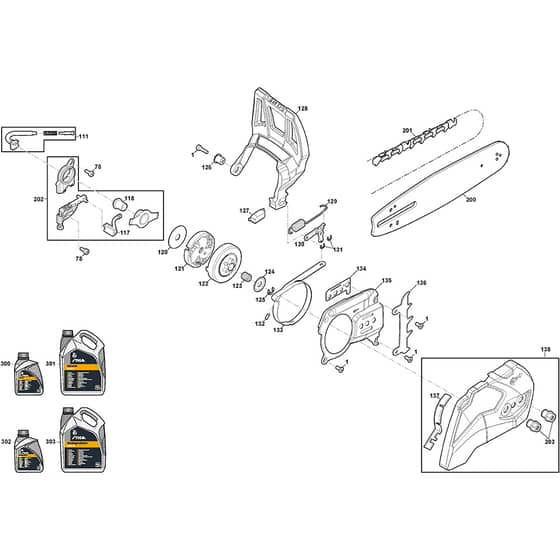 CS 540 - 2022-2023 - 240381602/ST1 - Stiga Chainsaw Clutch Flywheel Diagram