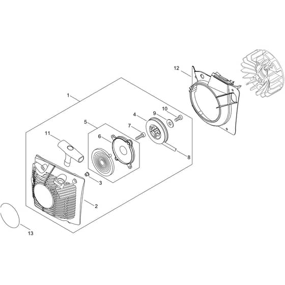 Echo CS-621SX Recoil Starter