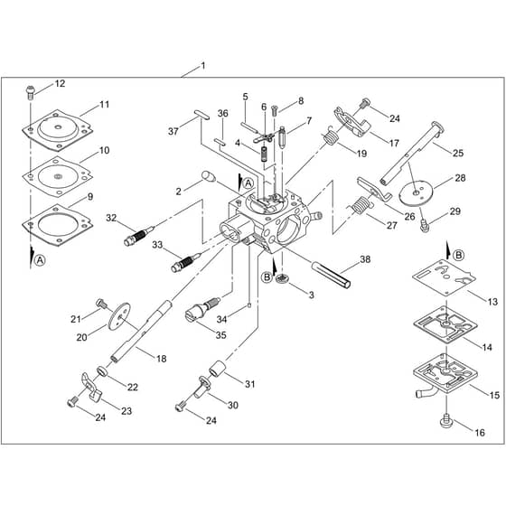 Echo CS-7310SX Carburettor