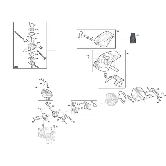 CS 750 - 2022-2025 - 240461802/ST1 - Stiga Chainsaw Carburettor Diagram