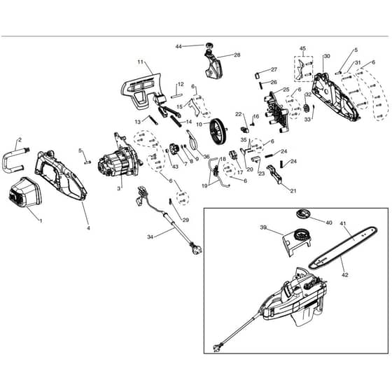 McCulloch CSE1935S - 2014-05 - Main Assy Parts Diagram