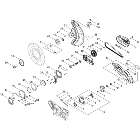 Echo CSG-7410ES 30 Clutch, Arm Cover