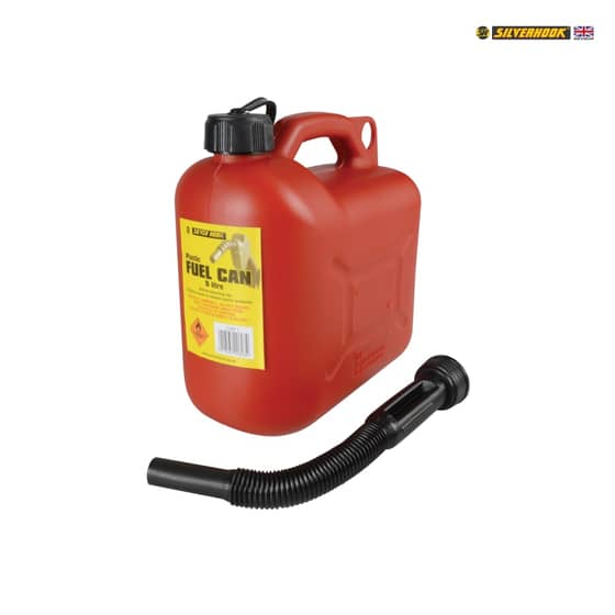 Silverhook Leaded Petrol Can & Spout Red 5 Litre - CAN1