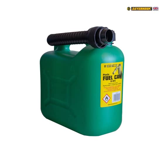 Silverhook Unleaded Petrol Can & Spout Green 5 Litre - CAN2