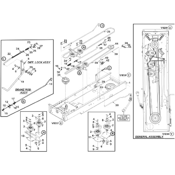 Countax D18-50 - From 01-01-2004 To 01-01-2007 - 6 PTO Transmission Drive