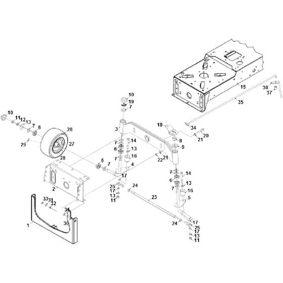 Countax D18-50 - From 01-01-2007 To 01-01-2009 - 3 Front Axel