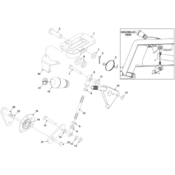 Countax D18-50 - From - 11 Handbrake