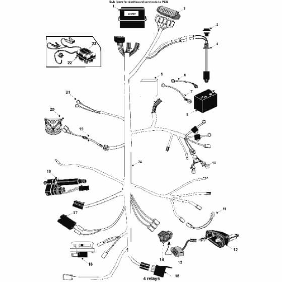 Countax D23-50Ln - From 01-01-2010 To 01-02-2012 - 06 Engine Wiring Loom